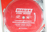 Diablo D1490CF 14" x 90-Teeth Steel Demon Cermet II Saw Blade for Thin Metal